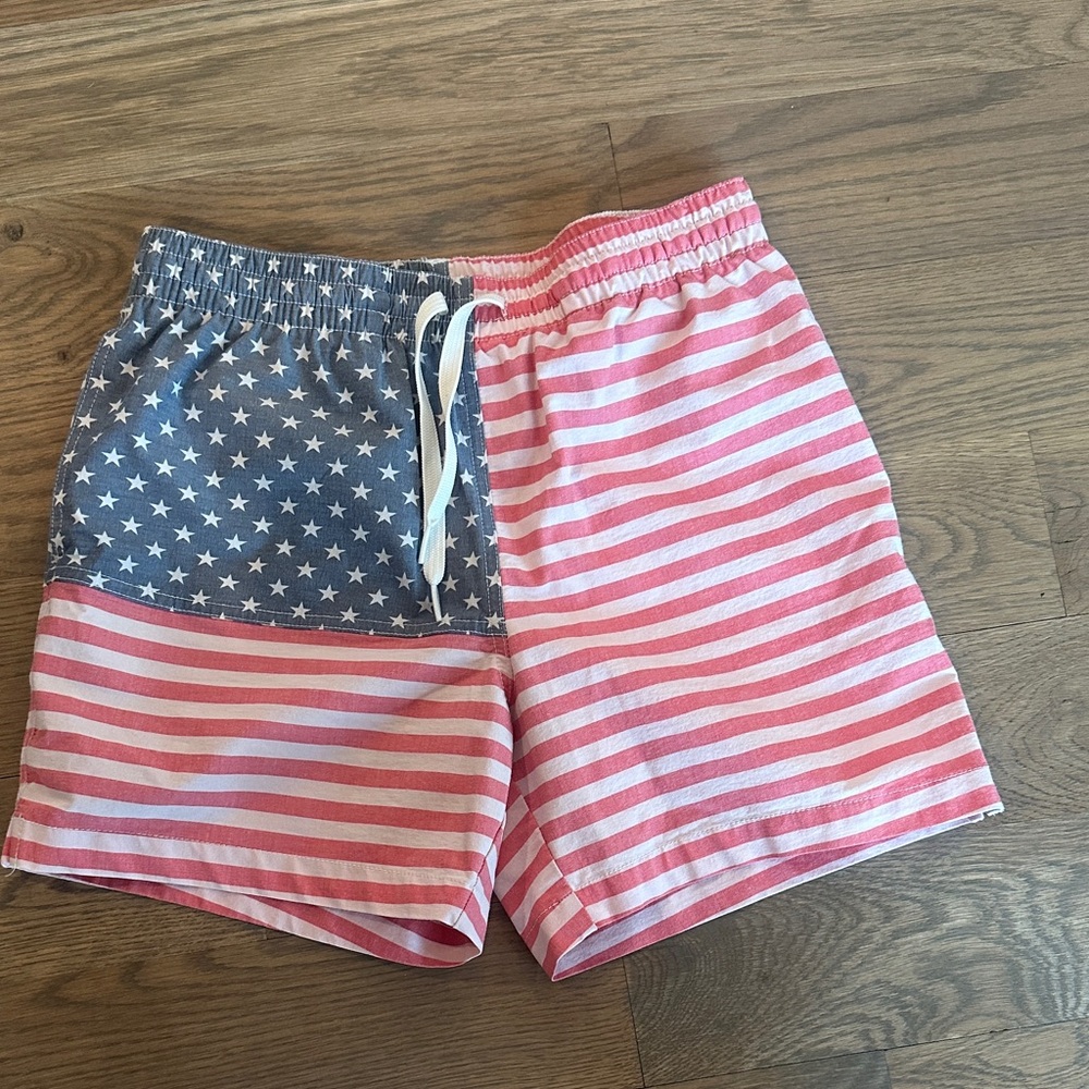 Chubbies Blue and Pink Swim Trunks